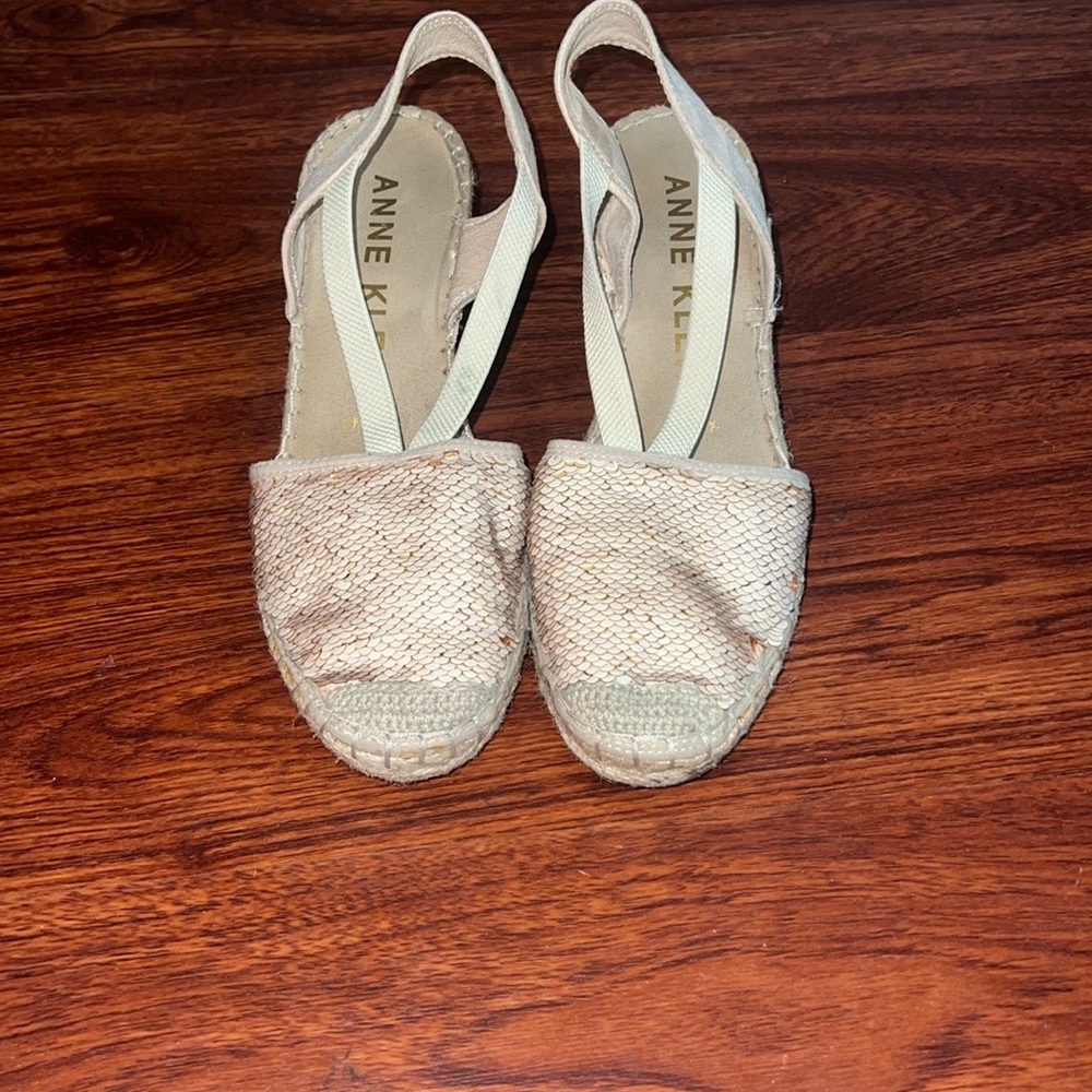 Anne Klein Cream Espadrille